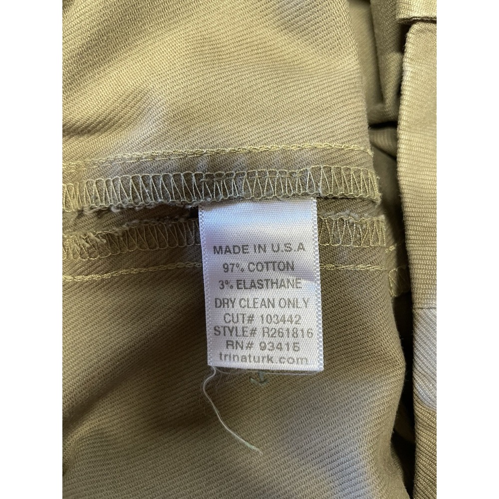 Trina Turk Designer Womens Size 8 Cotton Blend Stretch Gray Dress Shorts - Picture 5 of 5